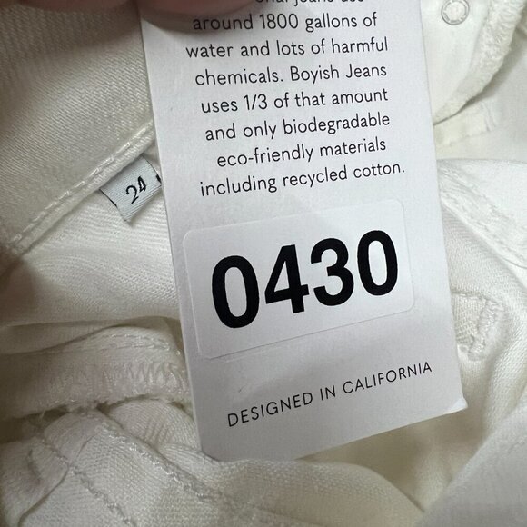 Boyish EMERSON Ankle Slim Jeans Womens Sz 24 in VERTIGO - Picture 9 of 13